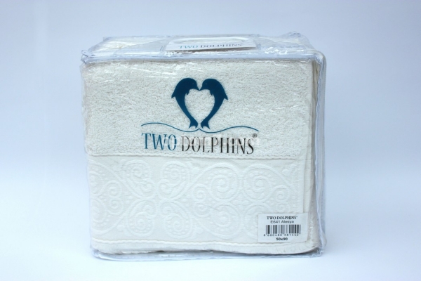 Полотенце махровое 50х90 "Two Dolphins" Alesya